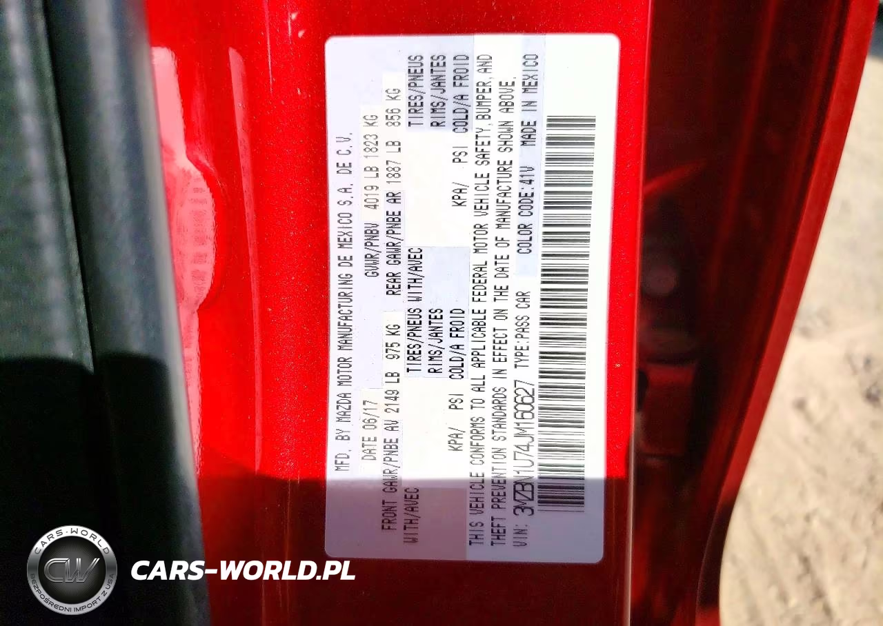 2018 Mazda 3 Sport VIN:3MZBN1U74JM160627 - 12