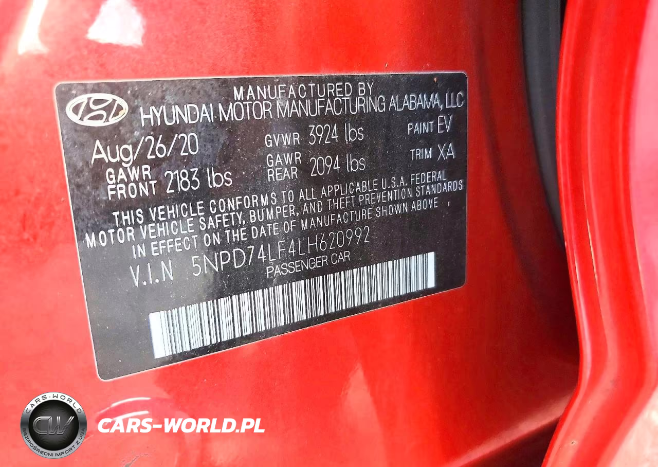 2020 Hyundai Elantra Se VIN:5NPD74LF4LH620992 - 12