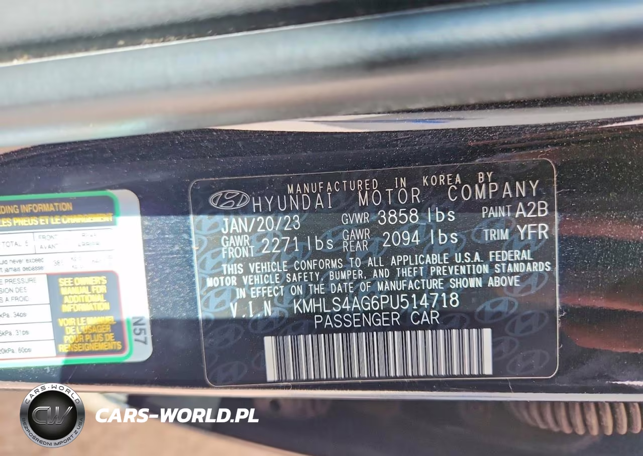 2023 Hyundai Elantra Sel VIN:KMHLS4AG6PU514718 - 12