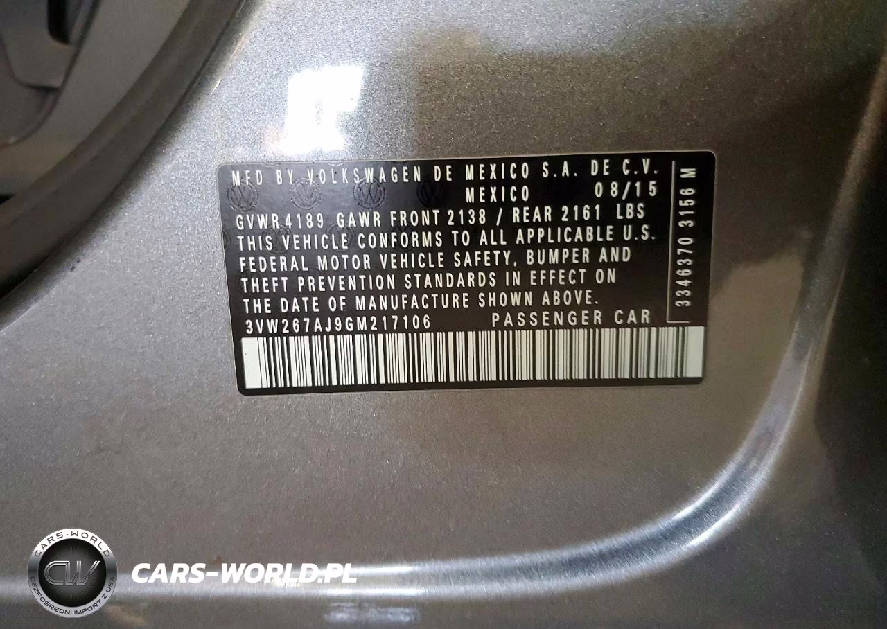 2016 Volkswagen Jetta S VIN:3VW267AJ9GM217106 - 12