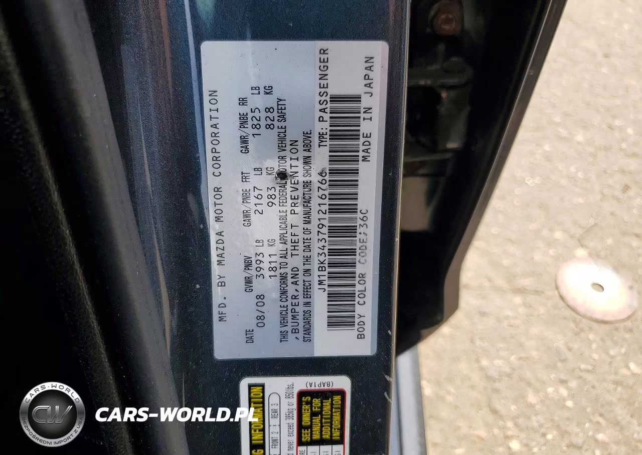 2009 Mazda 3 S VIN:JM1BK343791216766 - 13