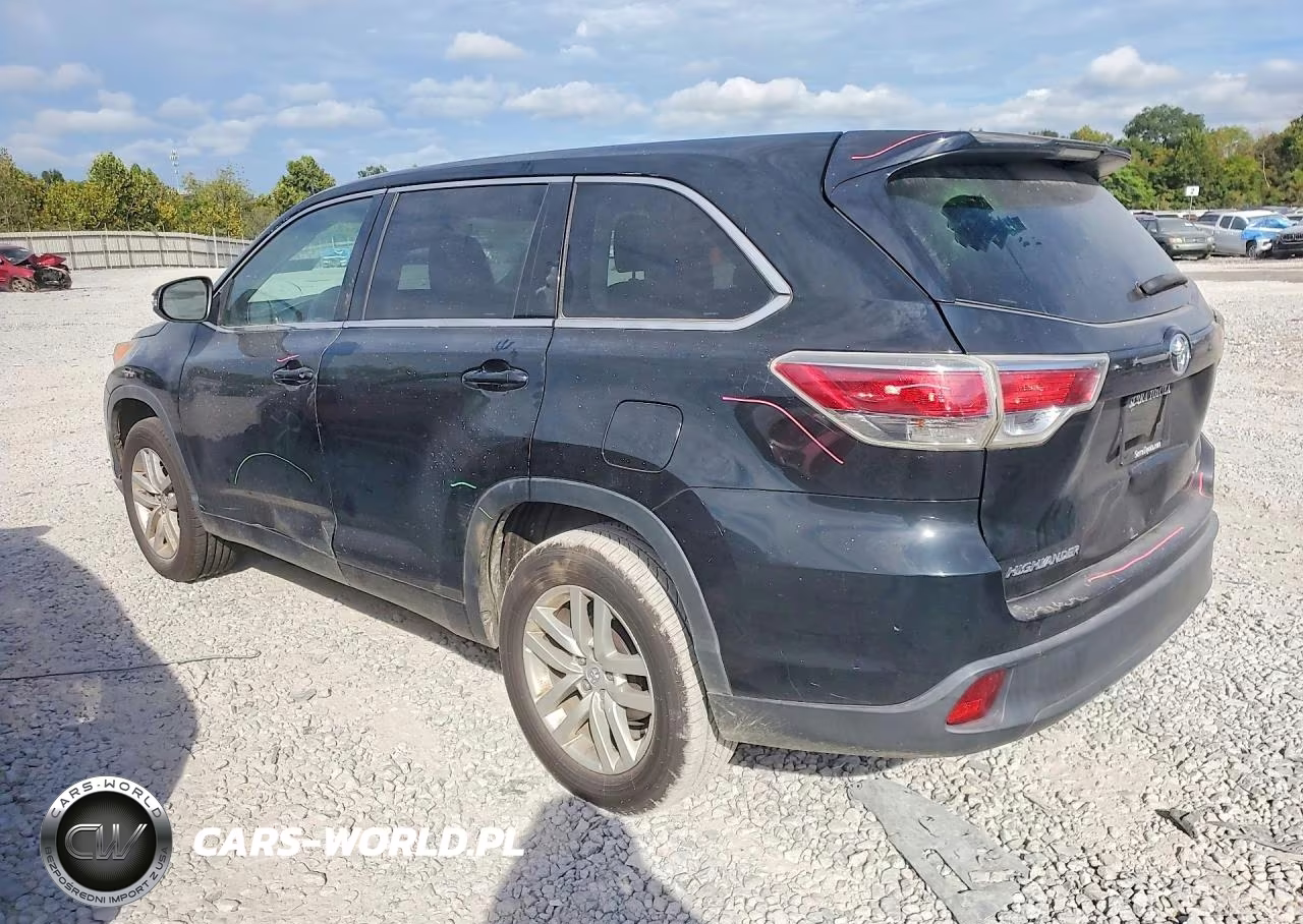 2014 Toyota Highlander Le VIN:5TDZARFH4ES005163 - 2