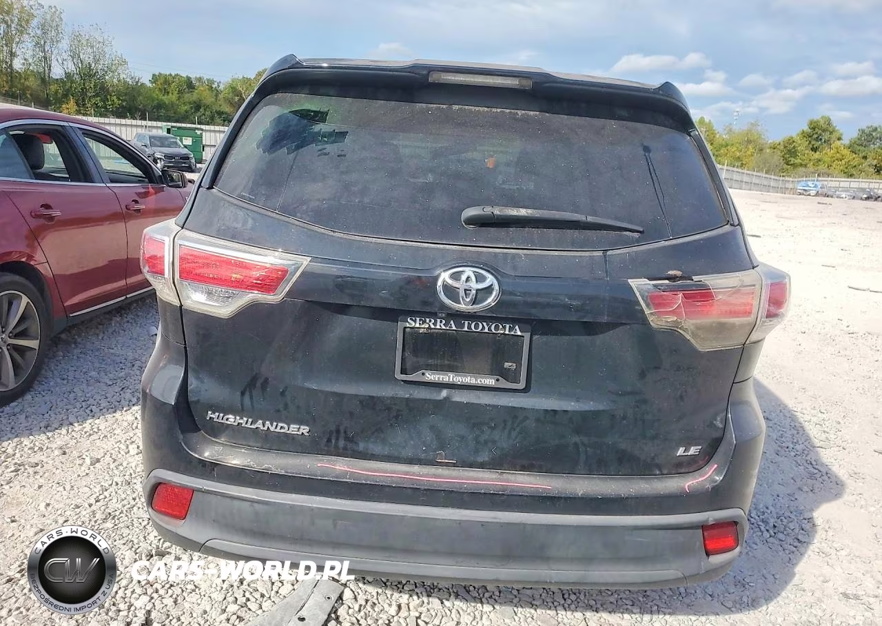 2014 Toyota Highlander Le VIN:5TDZARFH4ES005163 - 6
