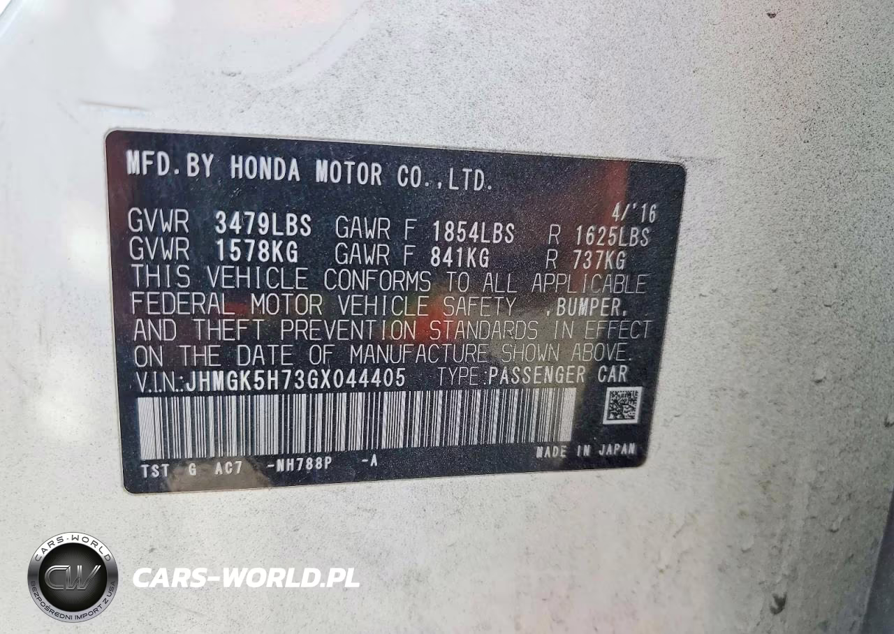 2016 Honda Fit Ex VIN:JHMGK5H73GX044405 - 13