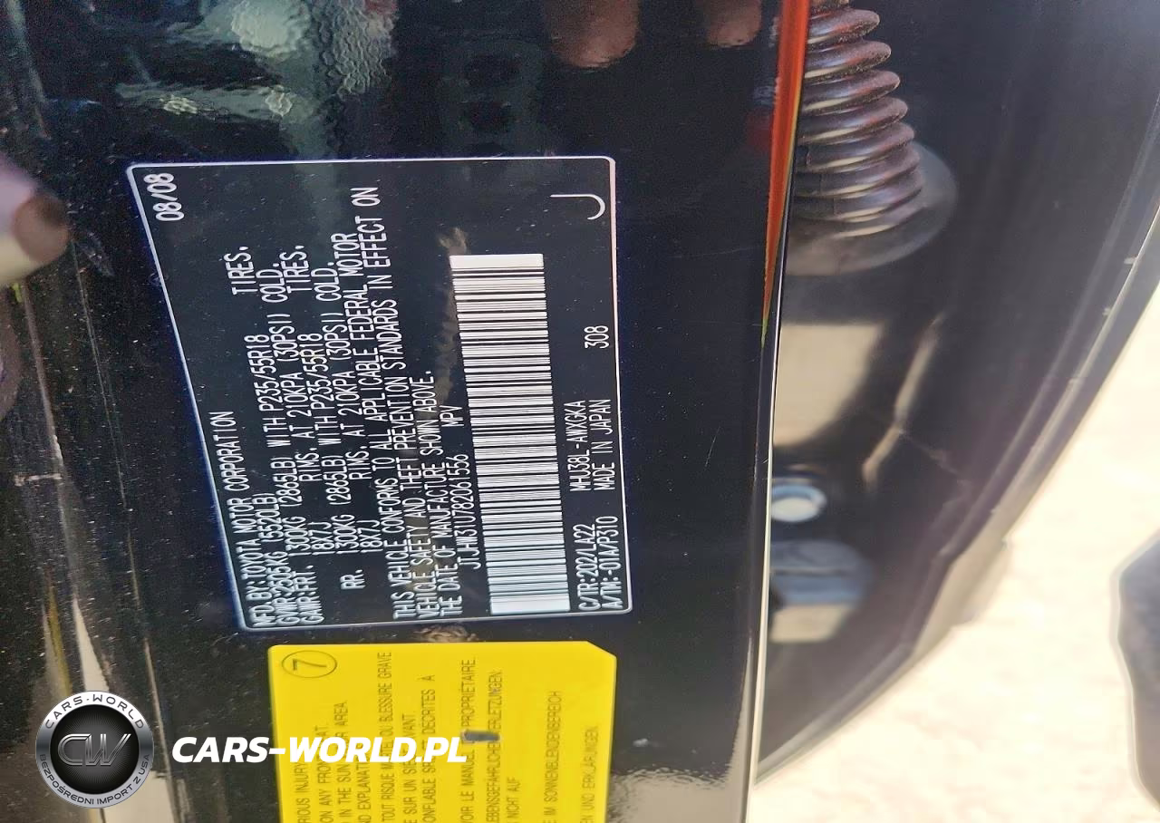 2008 Lexus Rx 400H VIN:JTJHW31U782061556 - 12