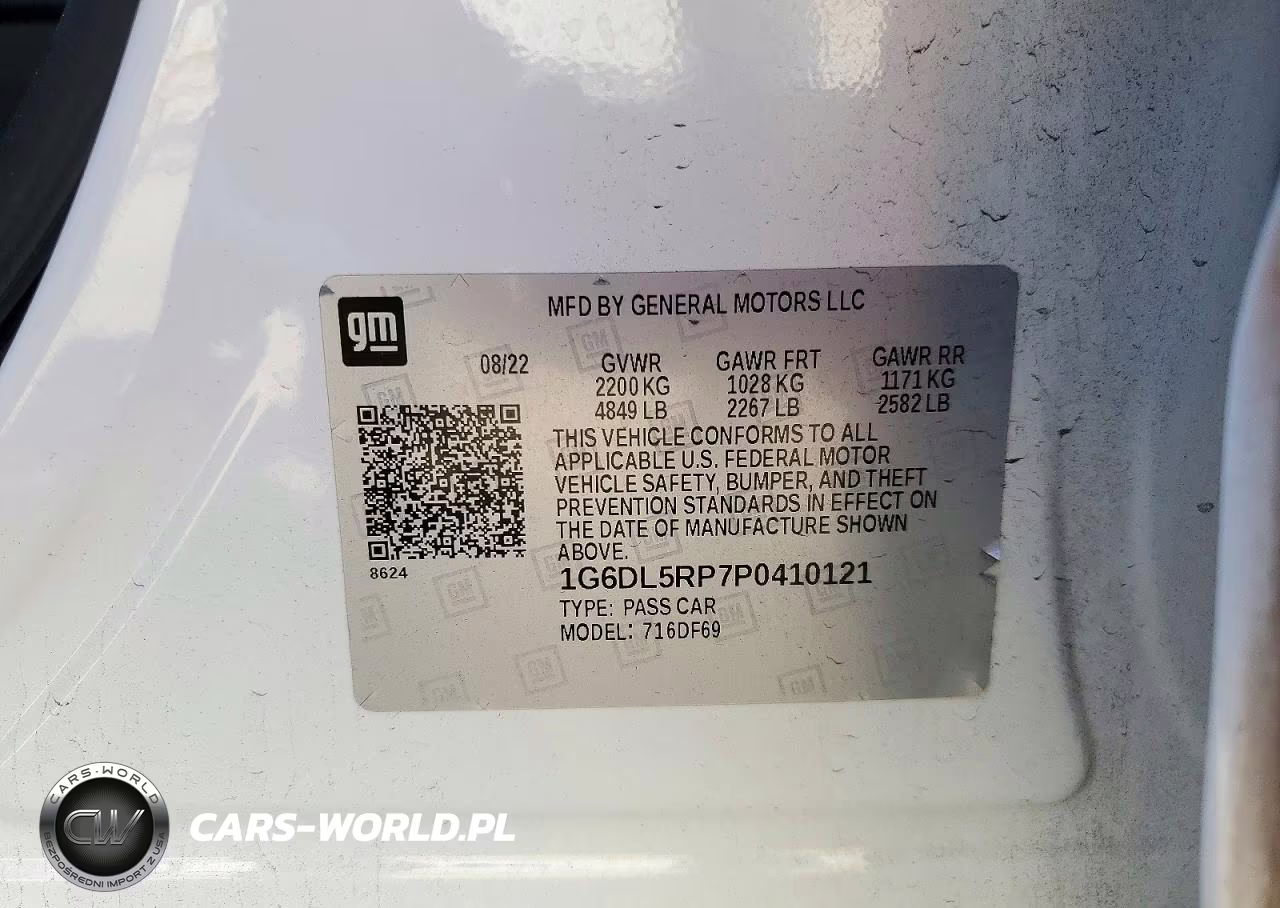 2023 Cadillac Ct4-V Blackwing VIN:1G6DL5RP7P0410121 - 12