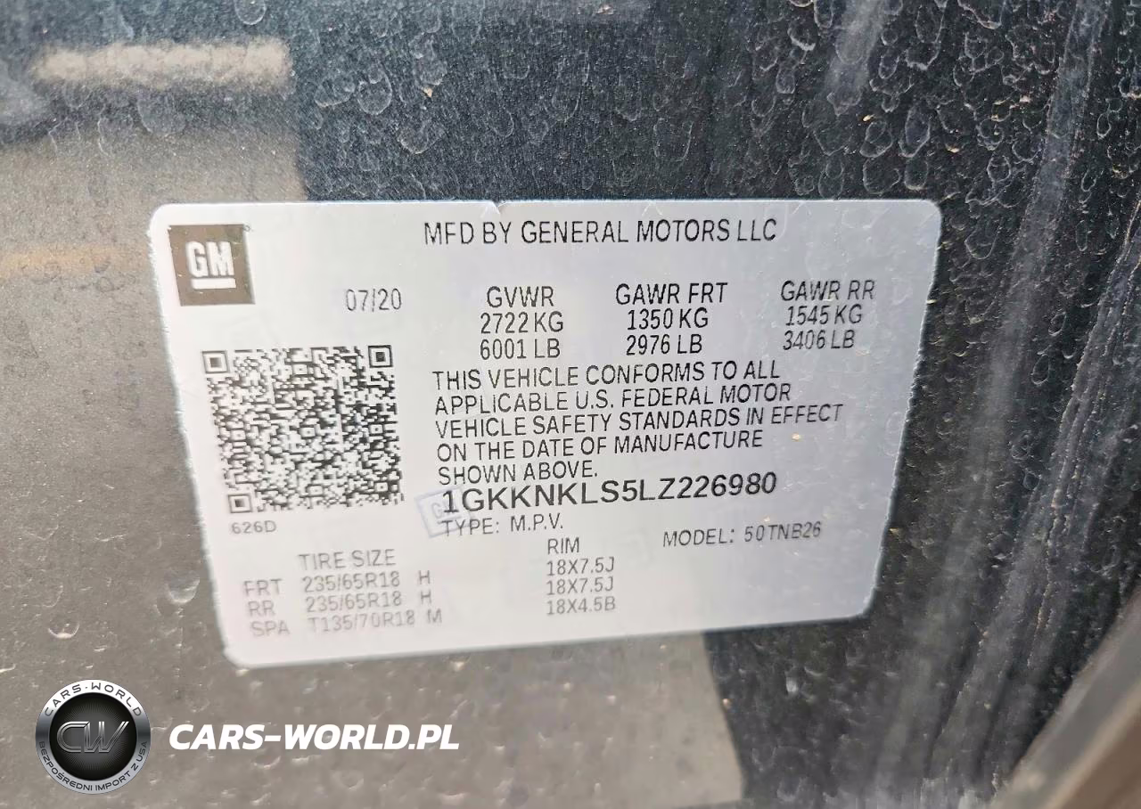 2020 GMC Acadia Sle VIN:1GKKNKLS5LZ226980 - 13