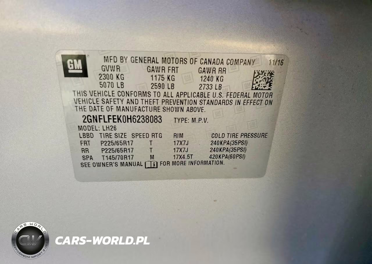 2017 Chevrolet Equinox Lt VIN:2GNFLFEK0H6238083 - 14