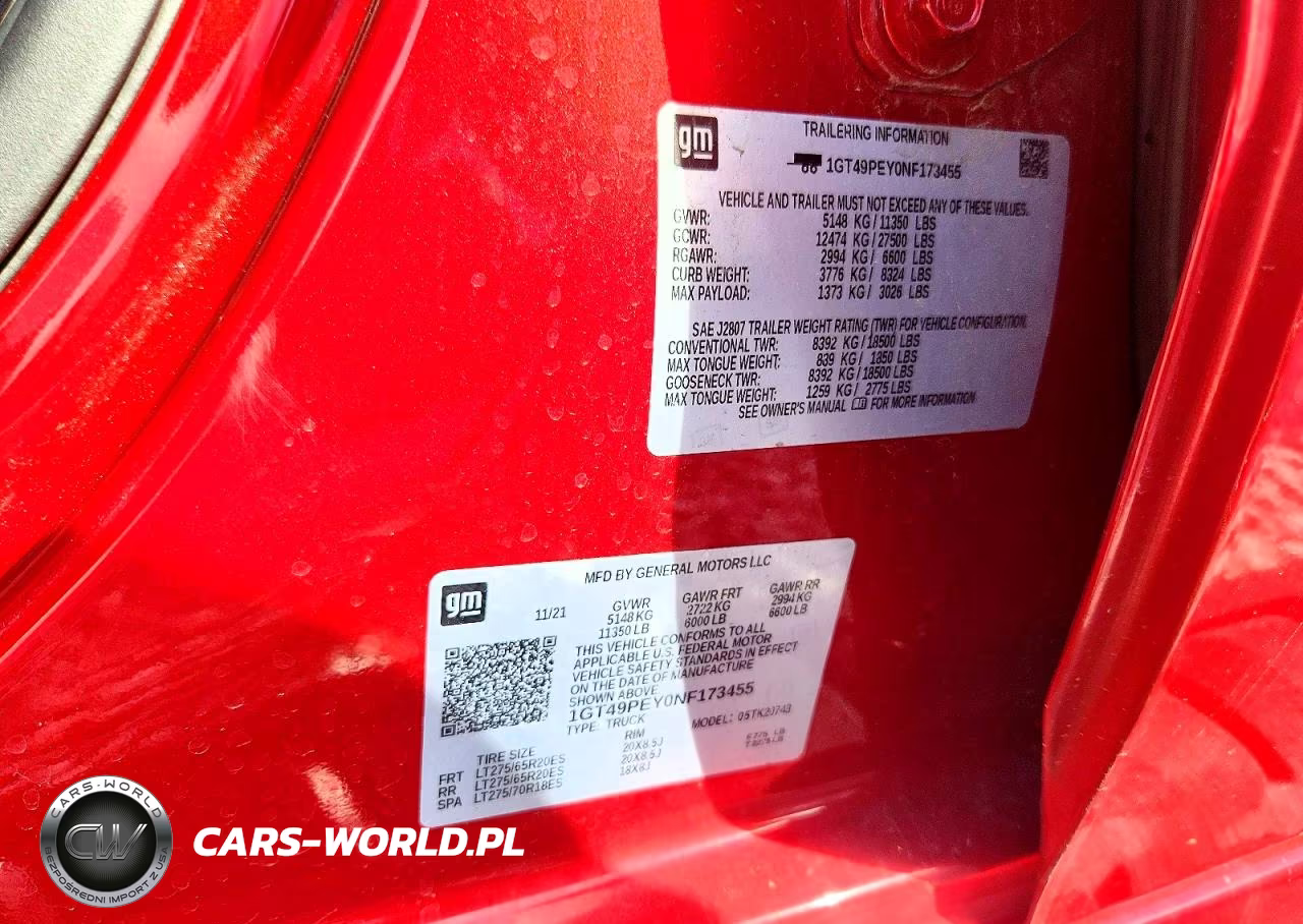 2022 GMC Sierra K2500 At4 VIN:1GT49PEY0NF173455 - 13