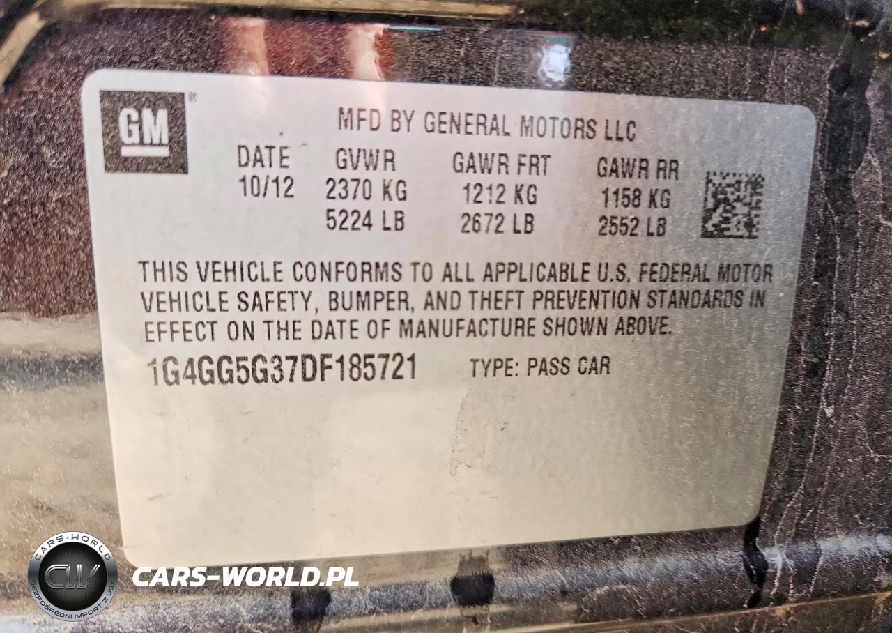 2013 Buick Lacrosse Premium VIN:1G4GG5G37DF185721 - 13
