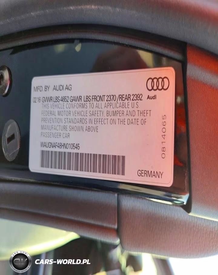 2017 Audi A4 Premium VIN:WAUGNAF48HN010545 - 12