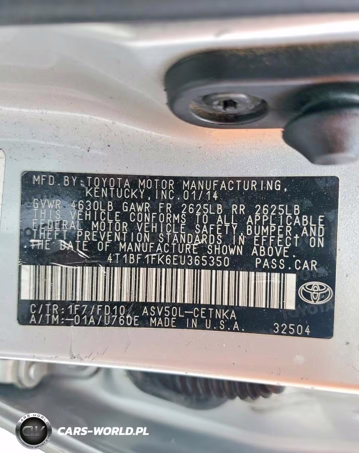 2014 Toyota Camry Le VIN:4T1BF1FK6EU365350 - 12