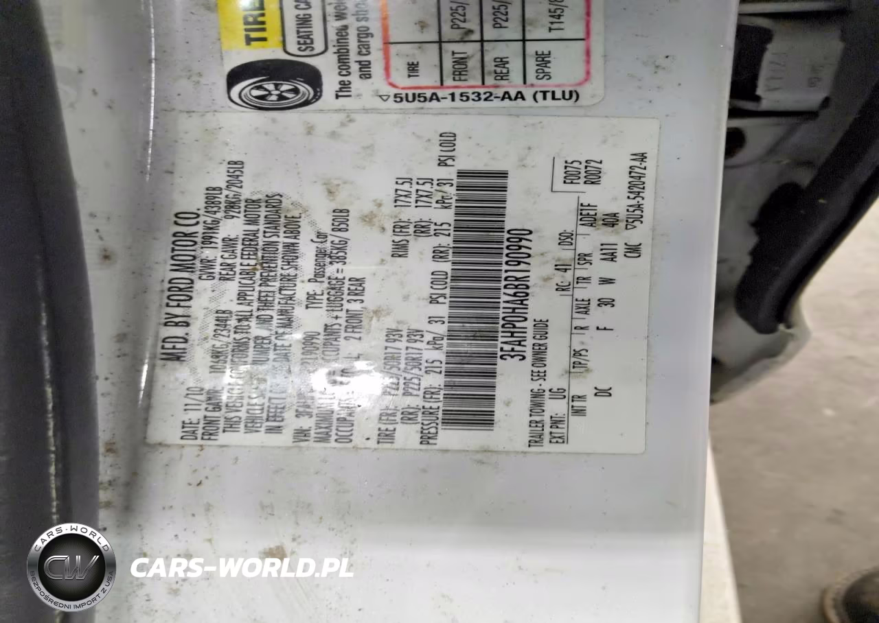2011 Ford Fusion Se VIN:3FAHP0HA6BR190990 - 12