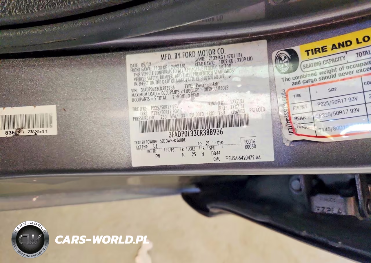 2012 Ford Fusion Hybrid VIN:3FADP0L33CR388936 - 13