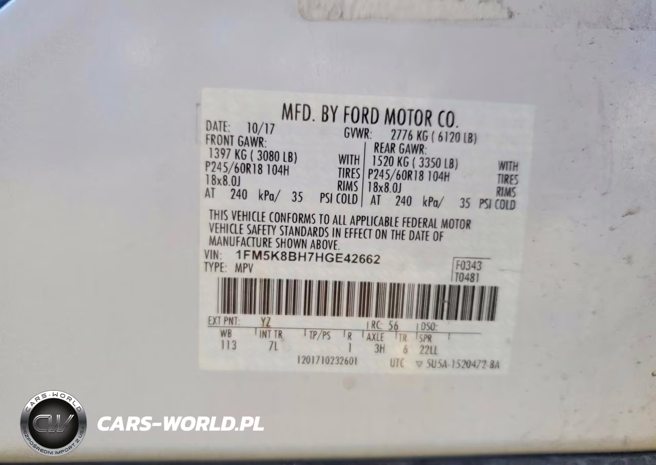 2017 Ford Explorer VIN:1FM5K8BH7HGE42662 - 13
