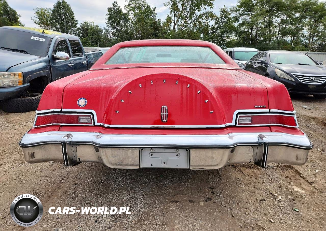 1976 Linc Continental VIN:6Y89A835948 - 6