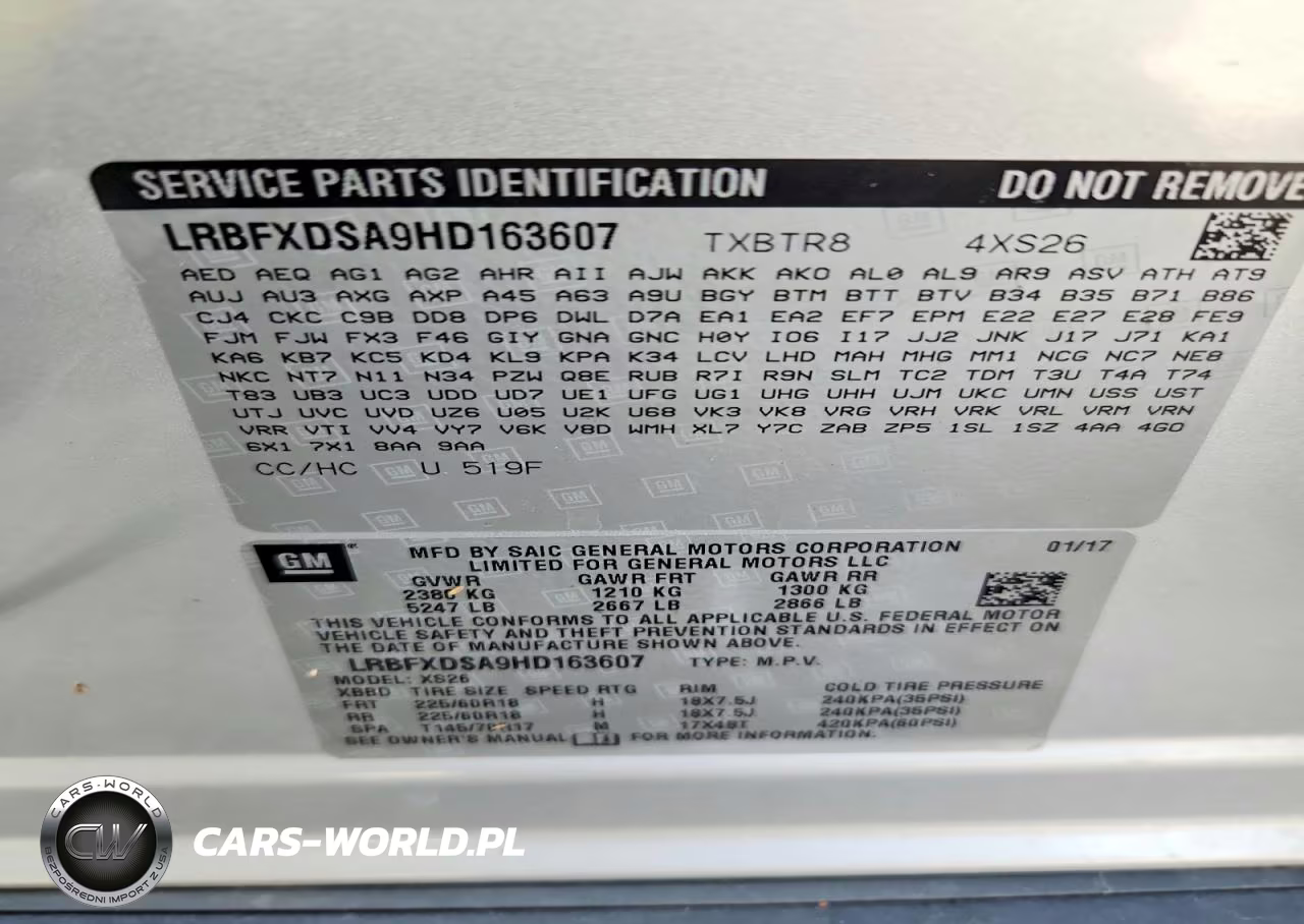 2017 Buick Envision Essence VIN:LRBFXDSA9HD163607 - 13