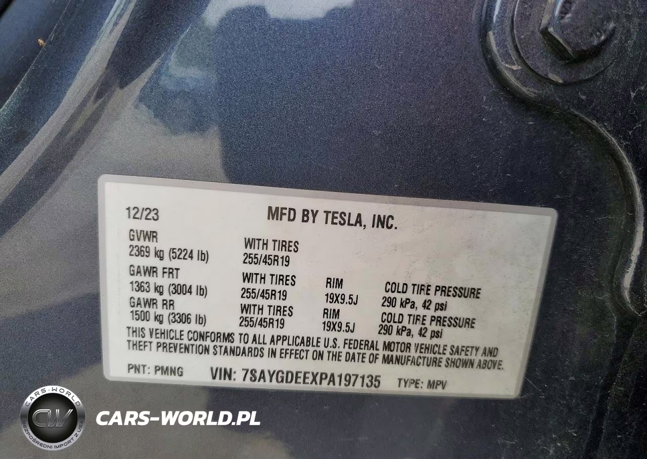 2023 Tesla Model Y VIN:7SAYGDEEXPA197135 - 13