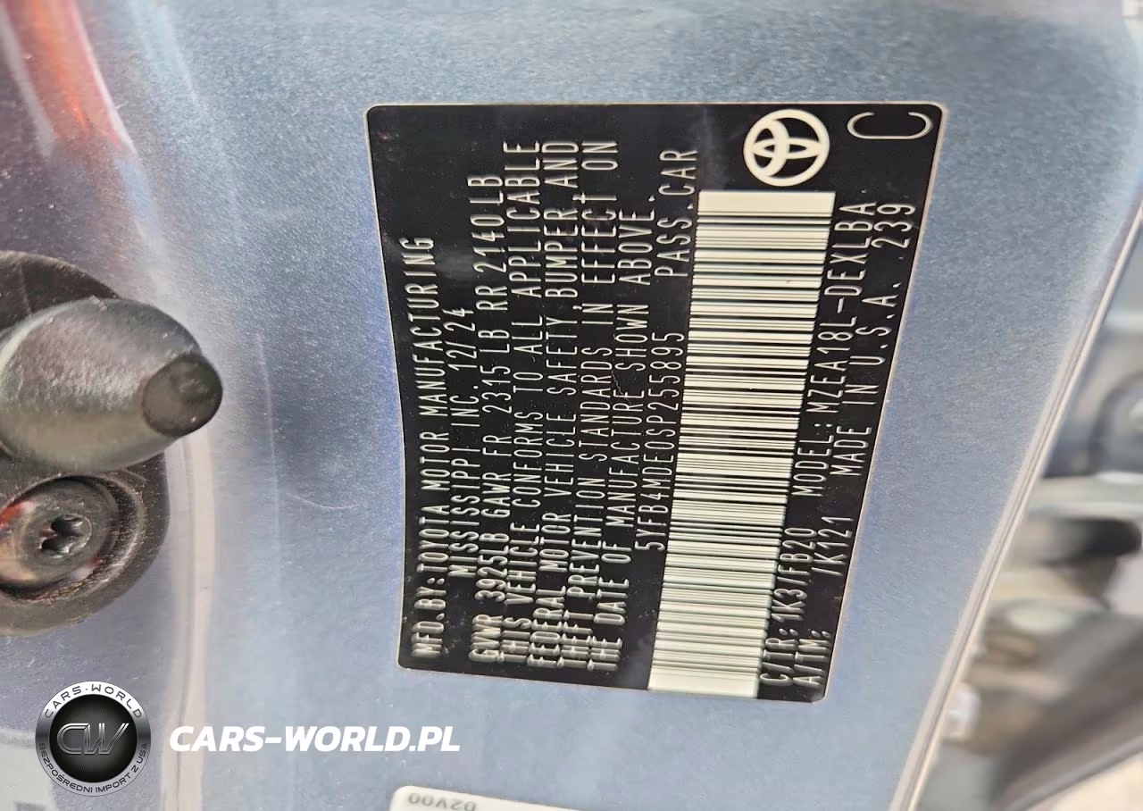 2025 Toyota Corolla Le VIN:5YFB4MDE0SP255895 - 12