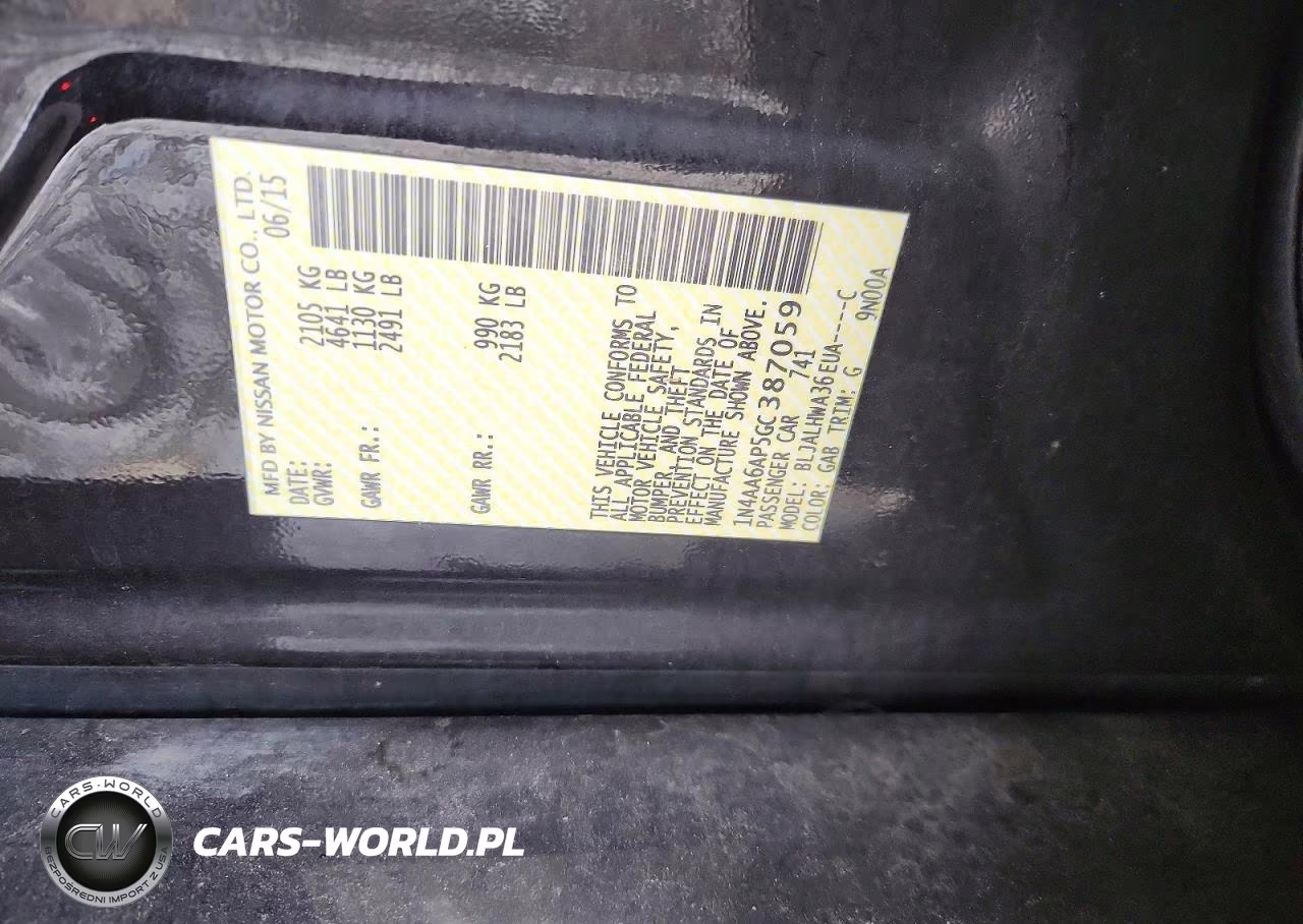 2016 Nissan Maxima Platinum VIN:1N4AA6AP5GC387059 - 12