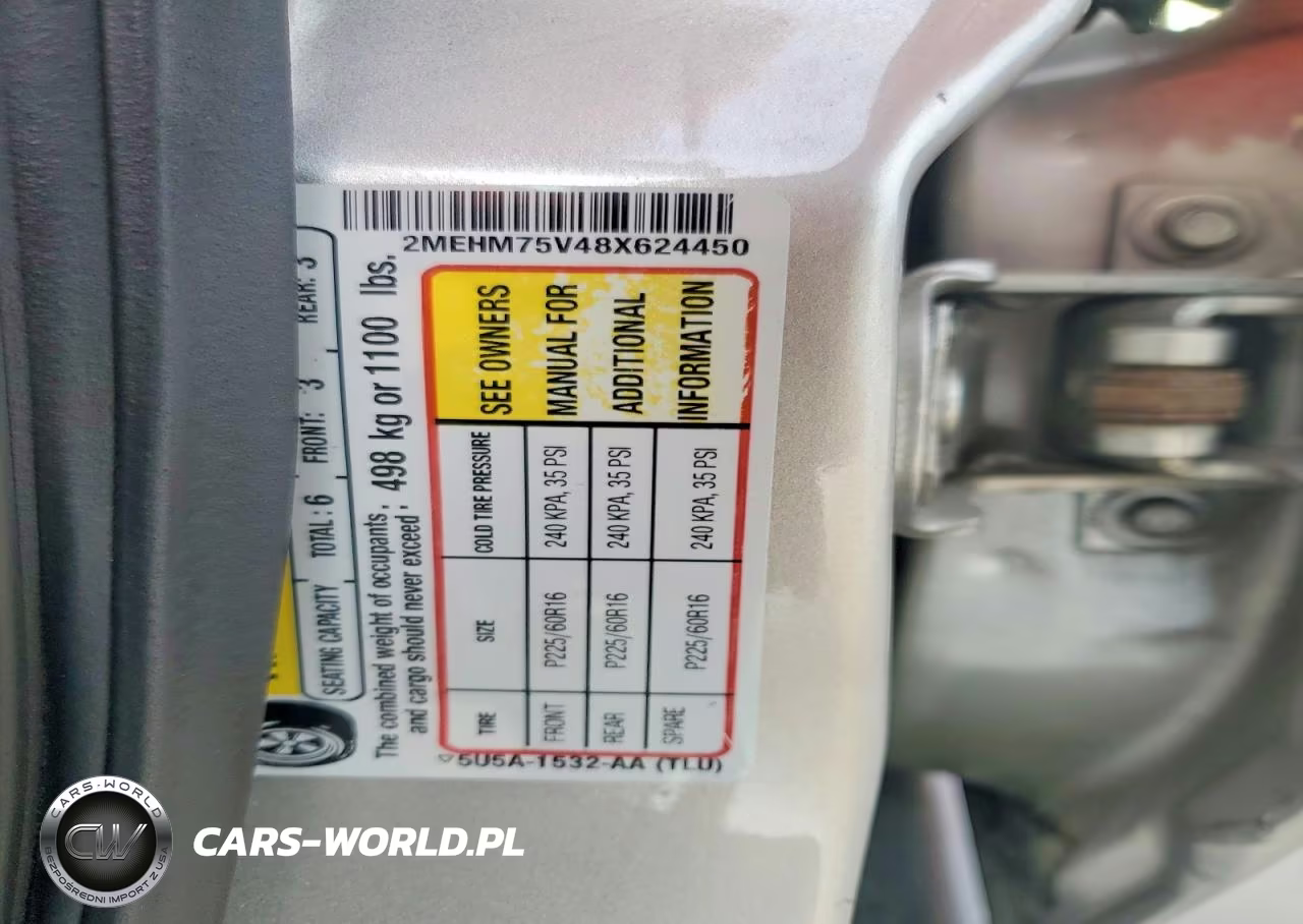 2008 Mercury Grand Marquis Ls VIN:2MEHM75V48X624450 - 12