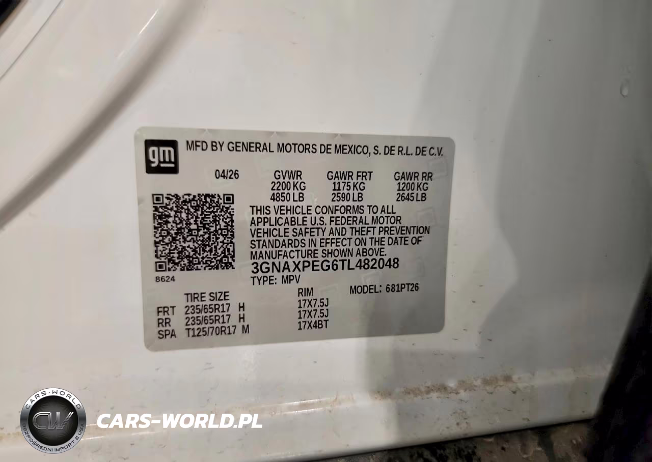 2026 Chevrolet Equinox Lt VIN:3GNAXPEG6TL482048 - 14