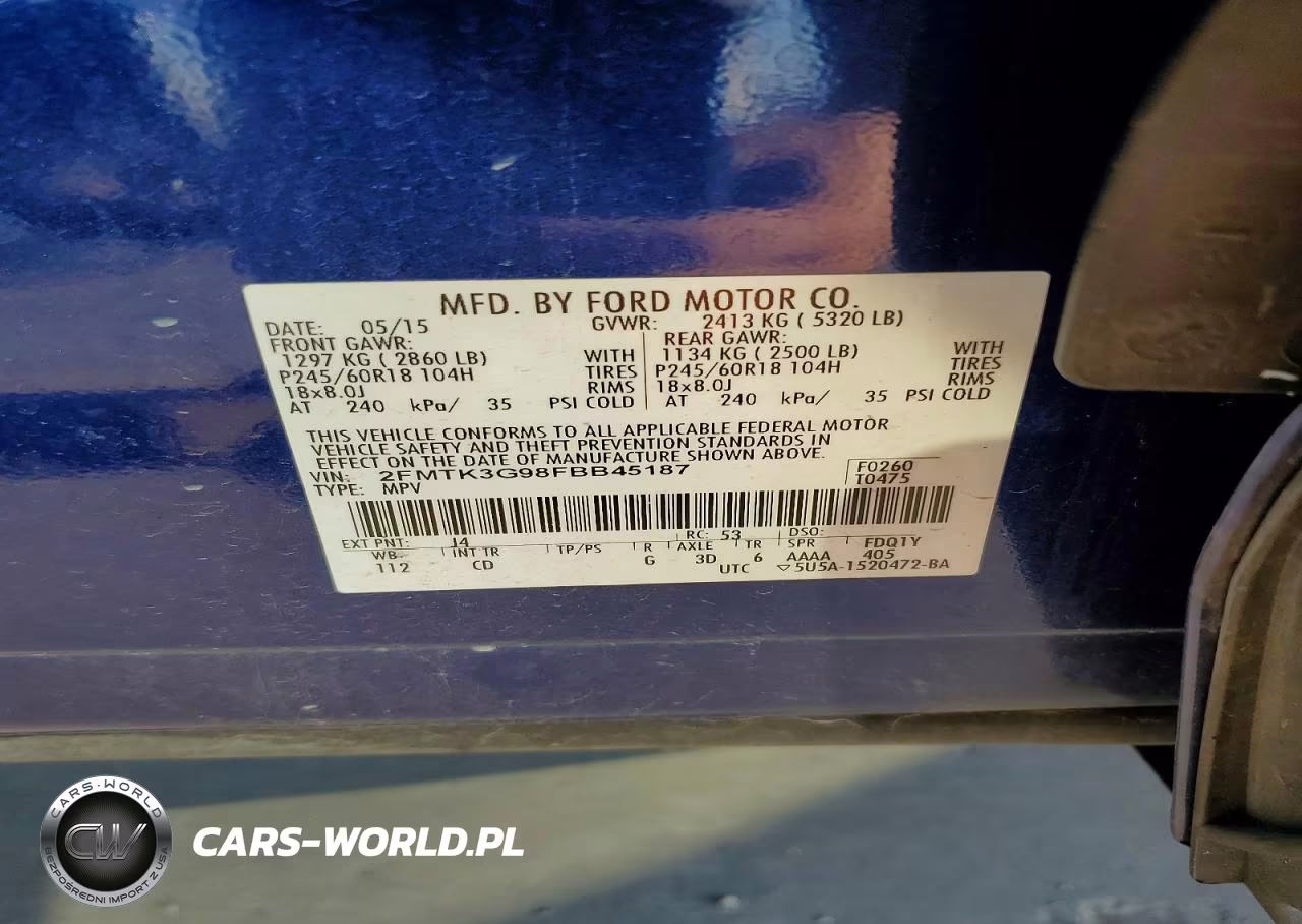2015 Ford Edge Se VIN:2FMTK3G98FBB45187 - 13