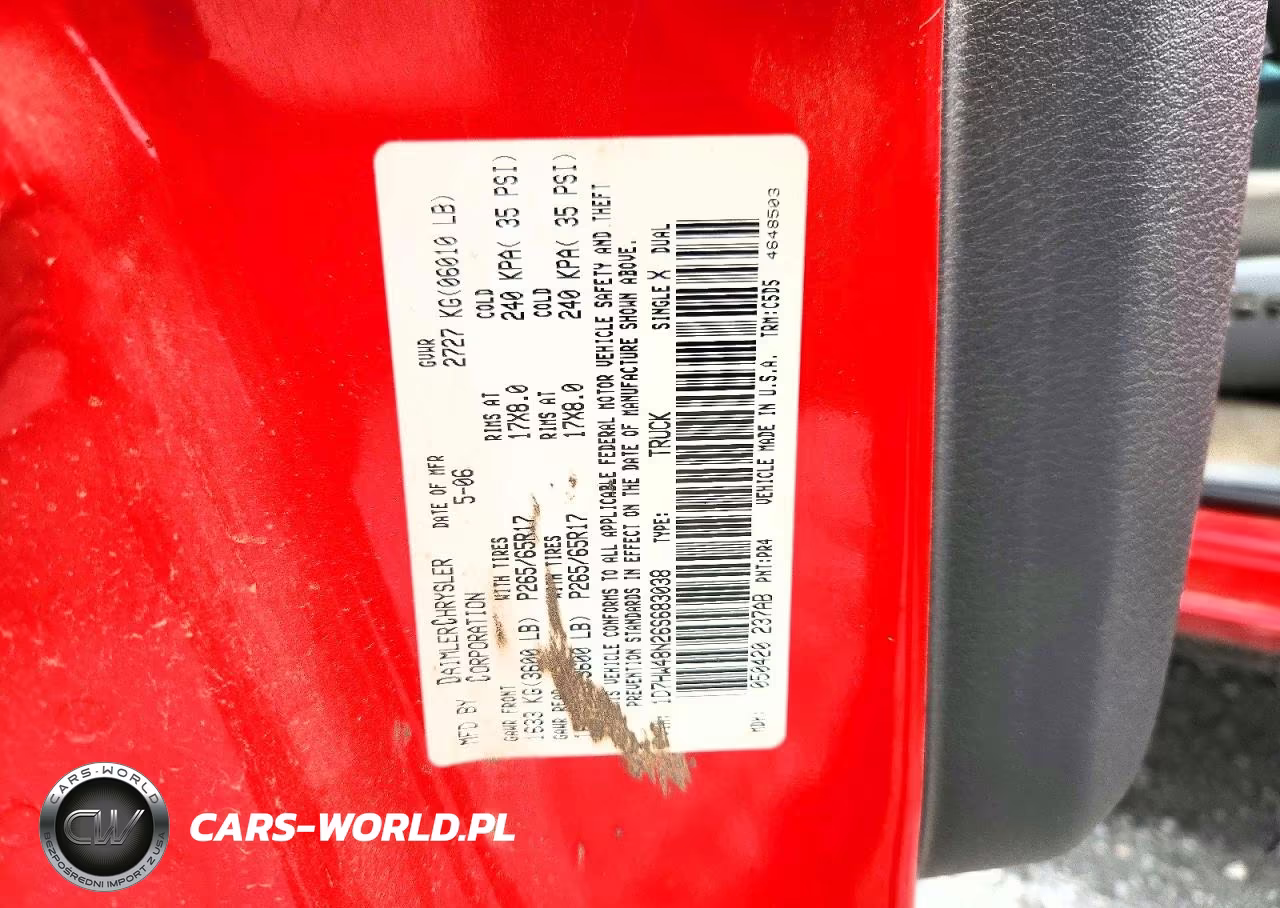 2006 Dodge Dakota Quad Slt VIN:1D7HW48N26S683038 - 12