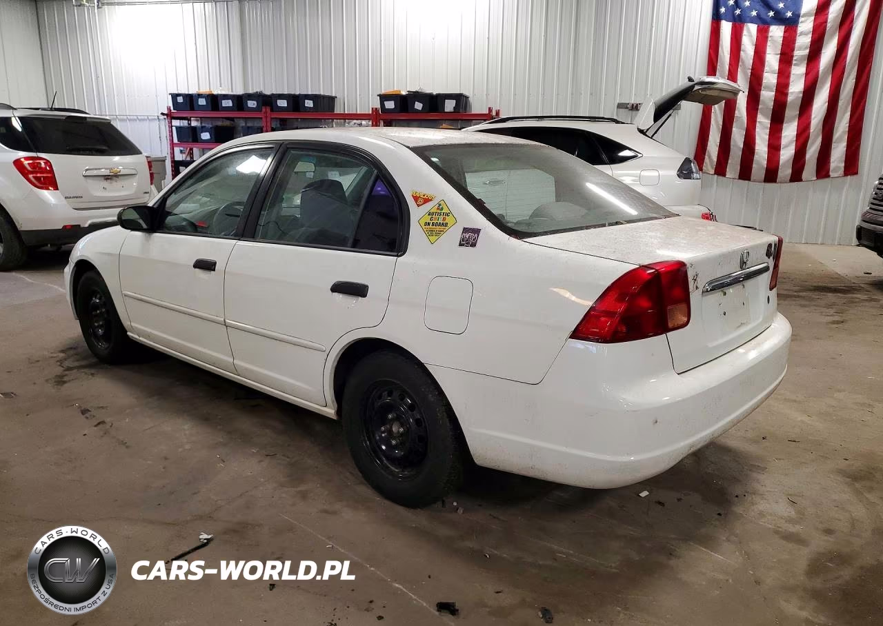 2001 Honda Civic Lx VIN:2HGES15501H599331 - 2