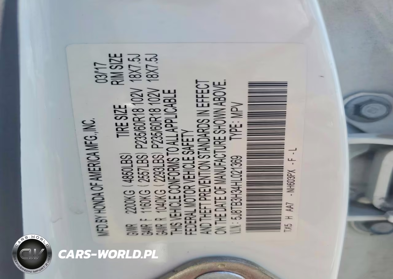 2017 Acura Rdx VIN:5J8TB3H34HL021369 - 13