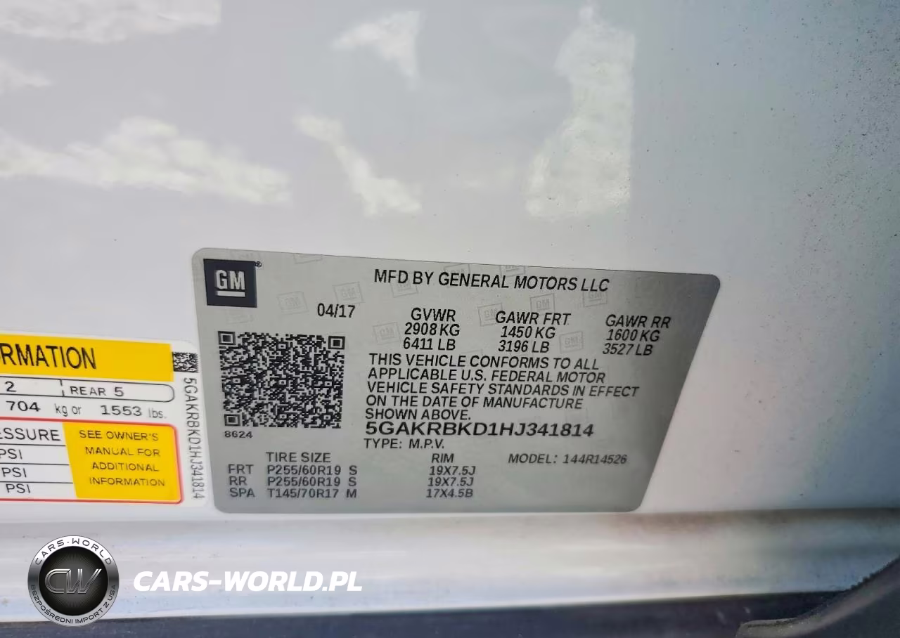 2017 Buick Enclave VIN:5GAKRBKD1HJ341814 - 13