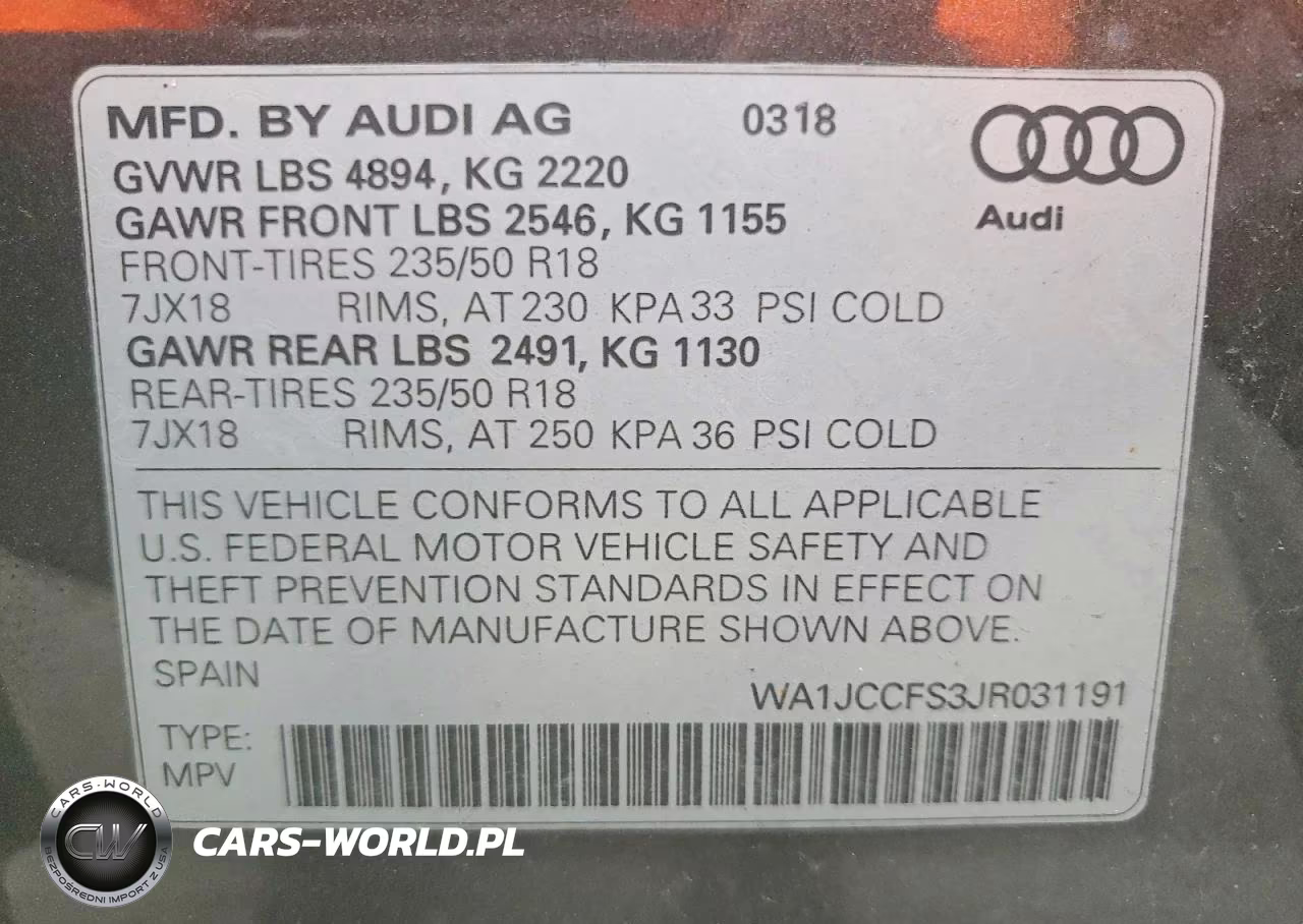 2018 Audi Q3 Premium Plus VIN:WA1JCCFS3JR031191 - 13