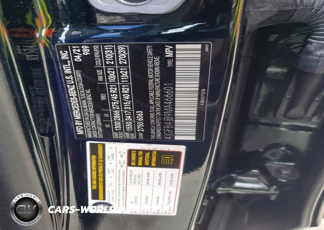 2021 Mercedes-Benz Gle 350 VIN:4JGFB4JB9MA466601 - 13