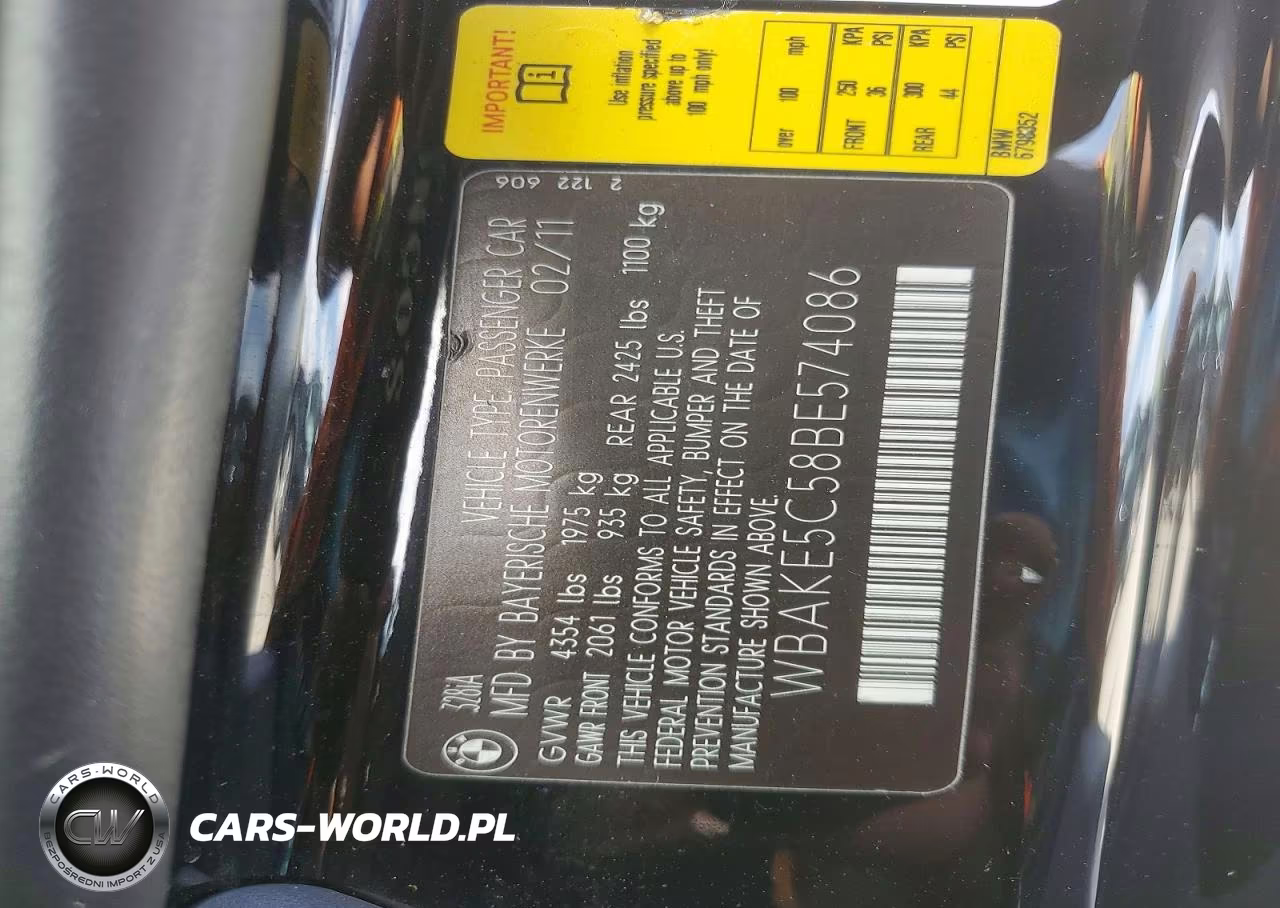 2011 BMW 328 I Sulev VIN:WBAKE5C58BE574086 - 12