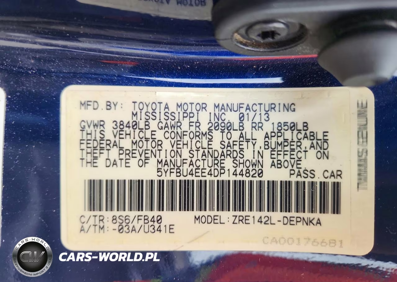 2013 Toyota Corolla Le VIN:5YFBU4EE4DP144820 - 12