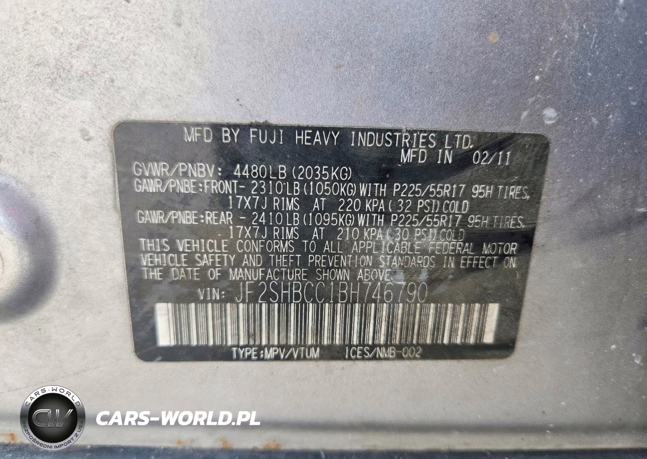 2011 Subaru Forester 2.5X Premium VIN:JF2SHBCC1BH746790 - 13