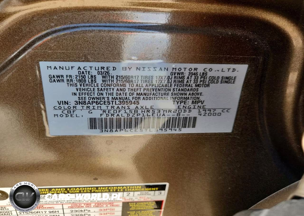2026 Nissan Kicks Sv VIN:3N8AP6CE5TL395945 - 14