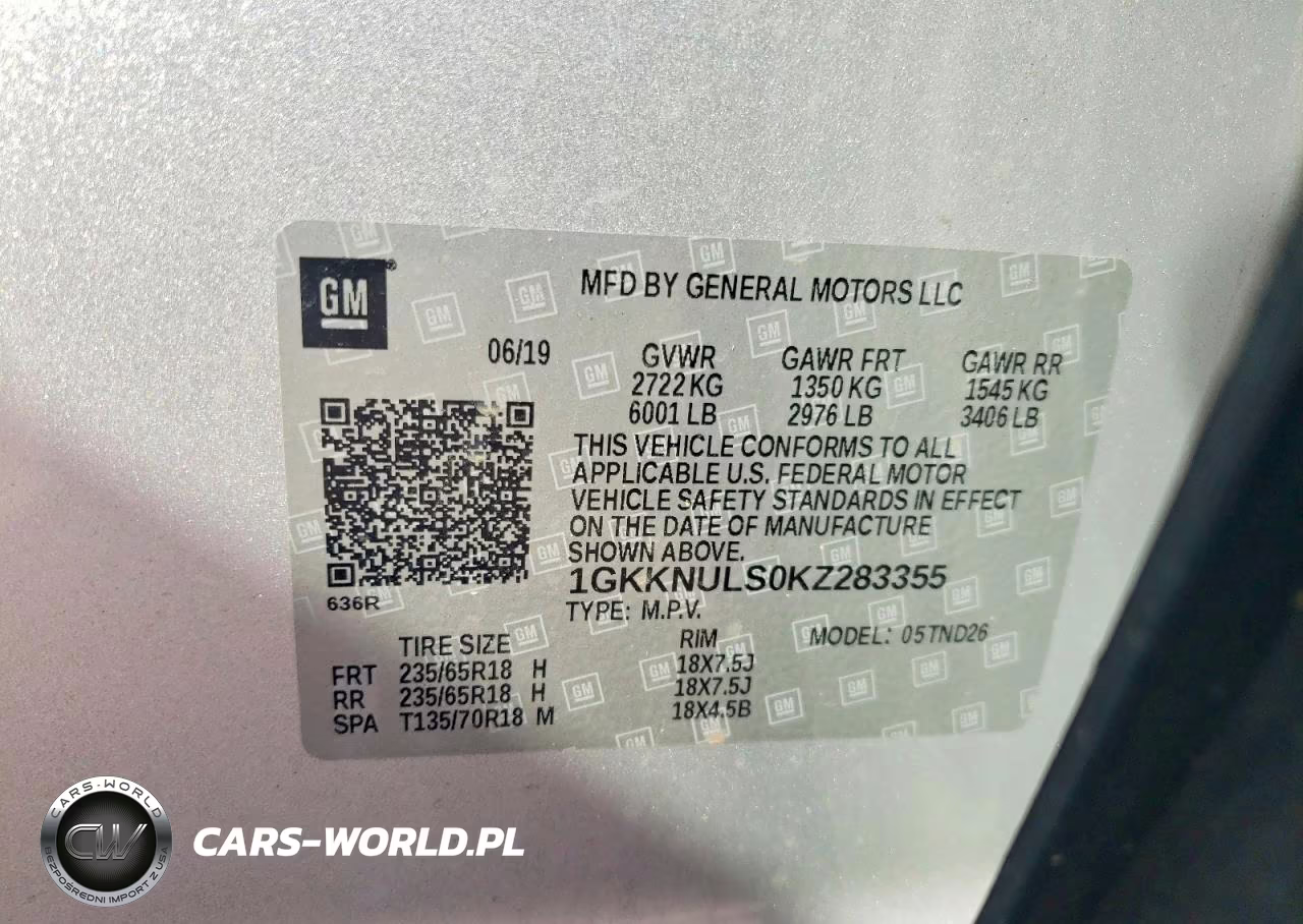 2019 GMC Acadia Slt-1 VIN:1GKKNULS0KZ283355 - 13