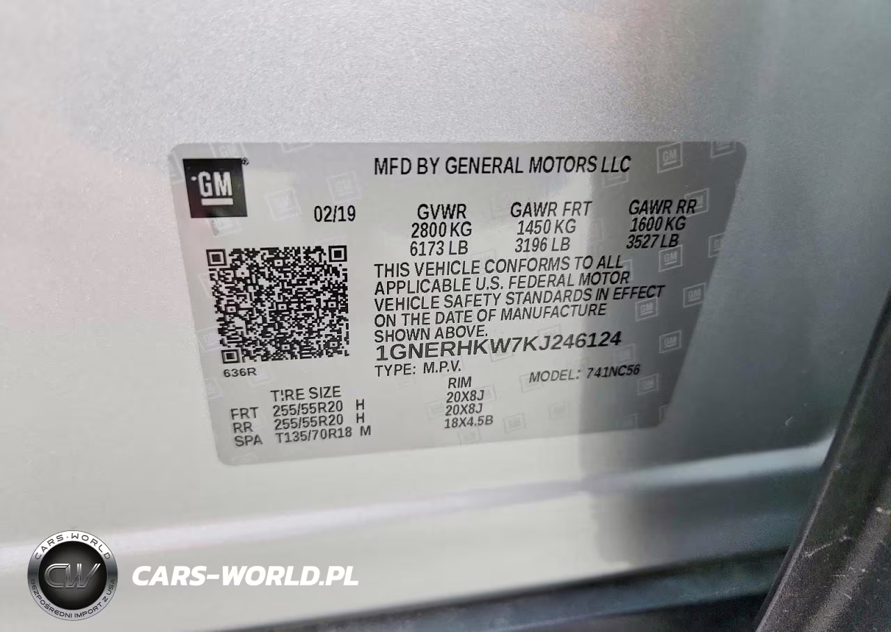 2019 Chevrolet Traverse Lt VIN:1GNERHKW7KJ246124 - 13