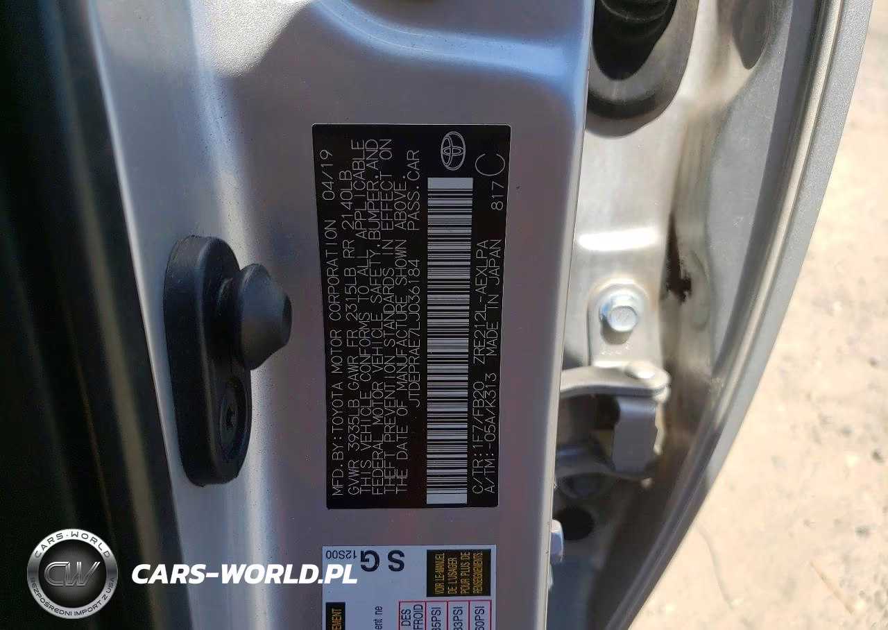 2020 Toyota Corolla Le VIN:JTDEPRAE7LJ036184 - 12