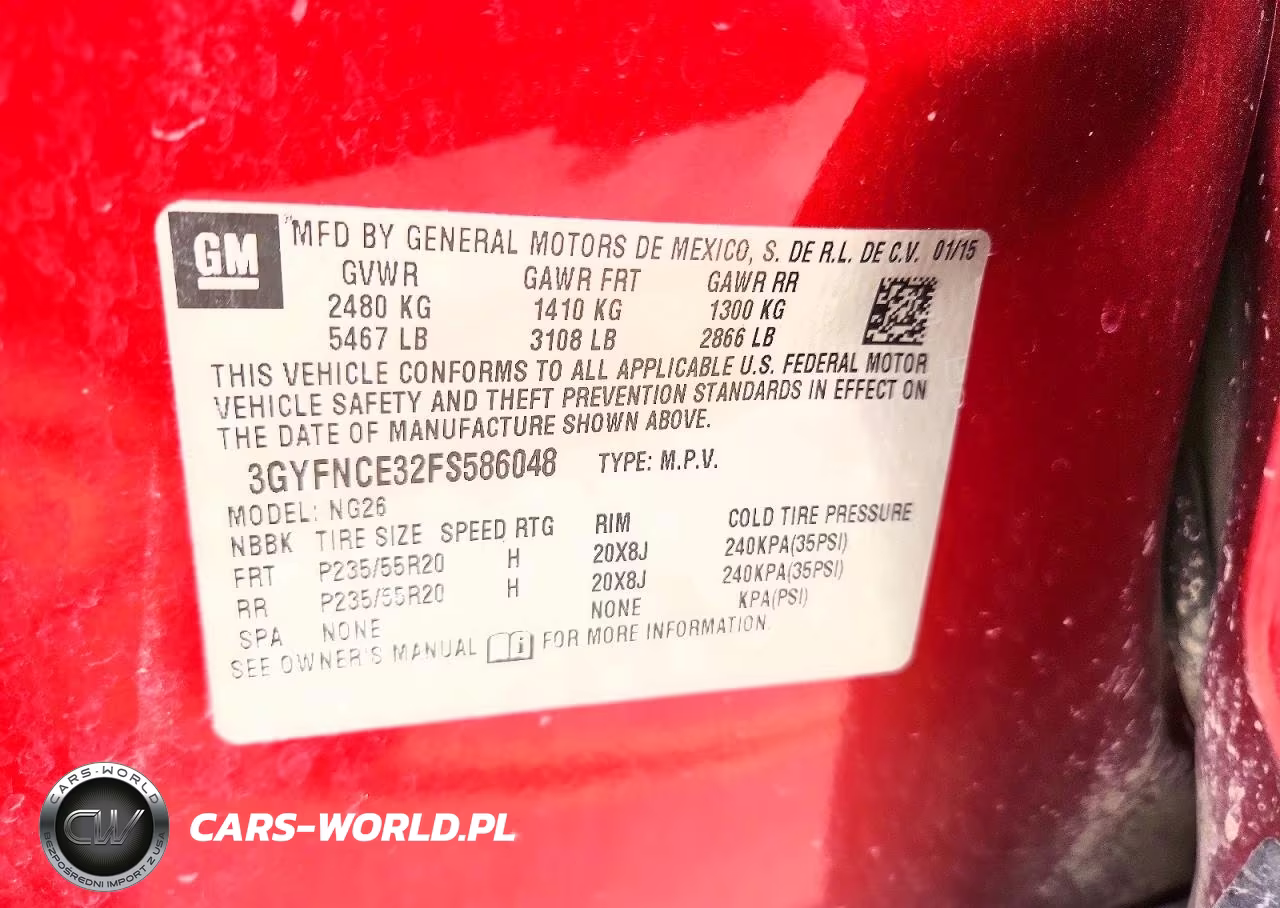 2015 Cadillac Srx VIN:3GYFNCE32FS586048 - 13
