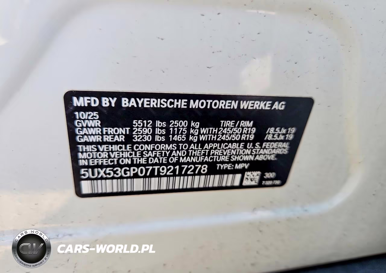2026 BMW X3 30 xDrive VIN:5UX53GP07T9217278 - 13
