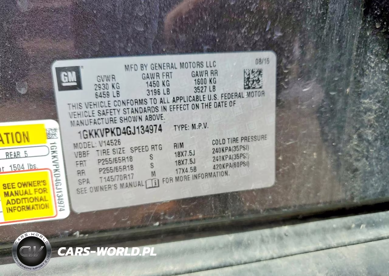 2016 GMC Acadia Sle VIN:1GKKVPKD4GJ134974 - 13