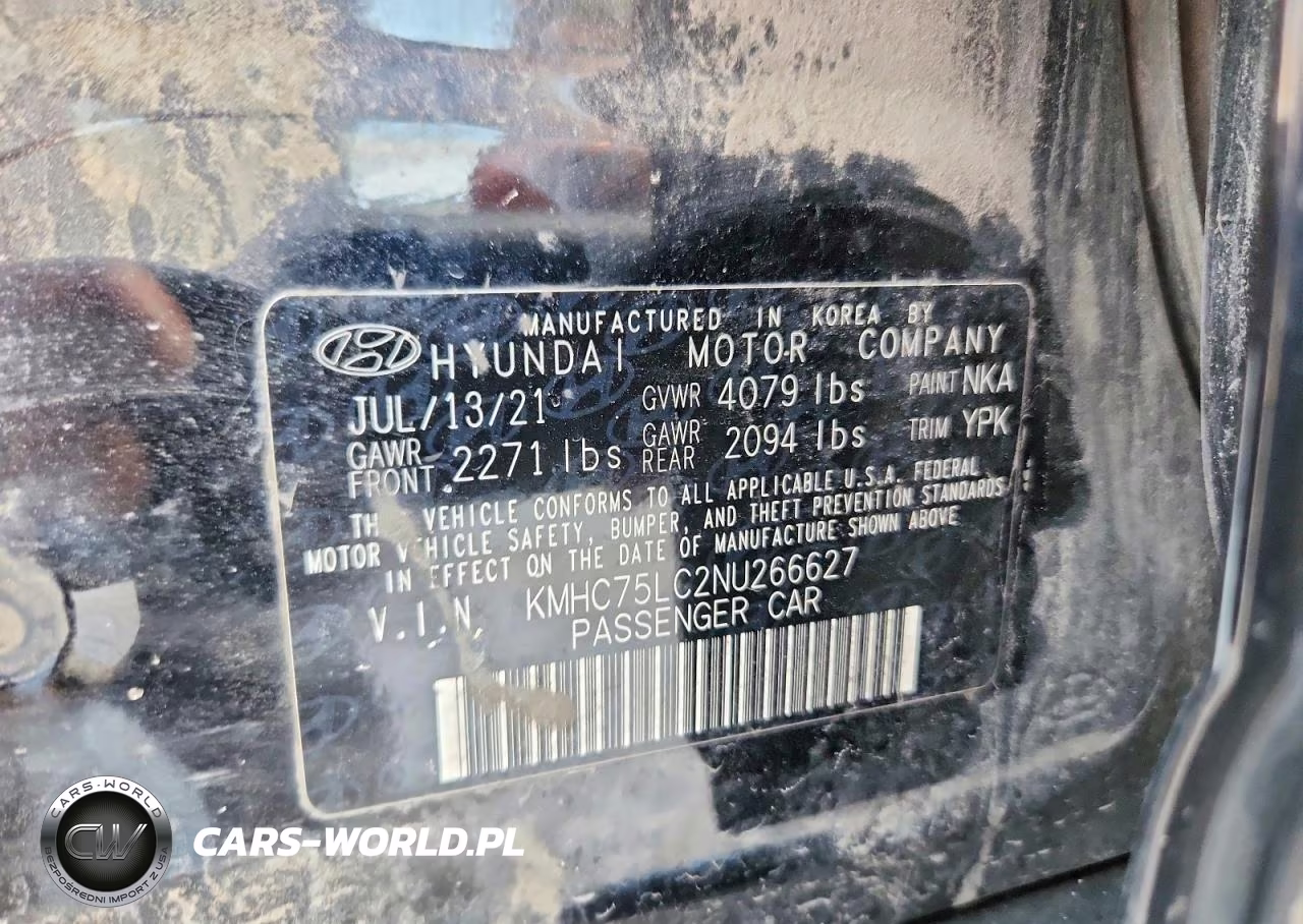 2022 Hyundai Ioniq Se VIN:KMHC75LC2NU266627 - 12