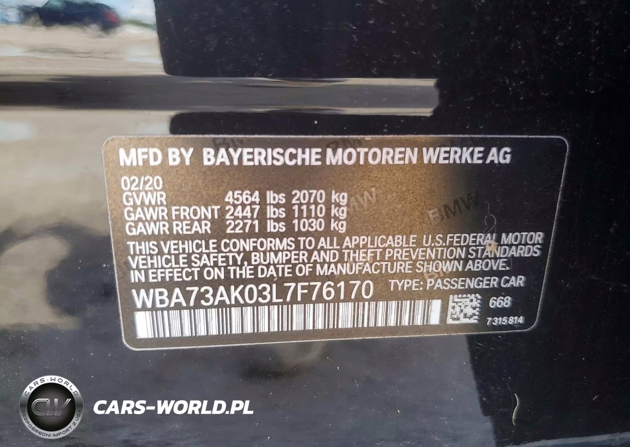 2020 BMW 228Xi VIN:WBA73AK03L7F76170 - 12