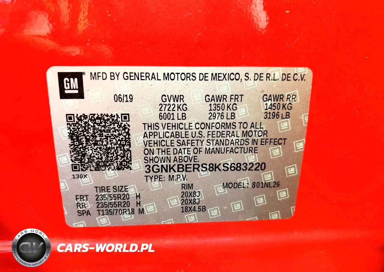 2019 Chevrolet Blazer Rs VIN:3GNKBERS8KS683220 - 13