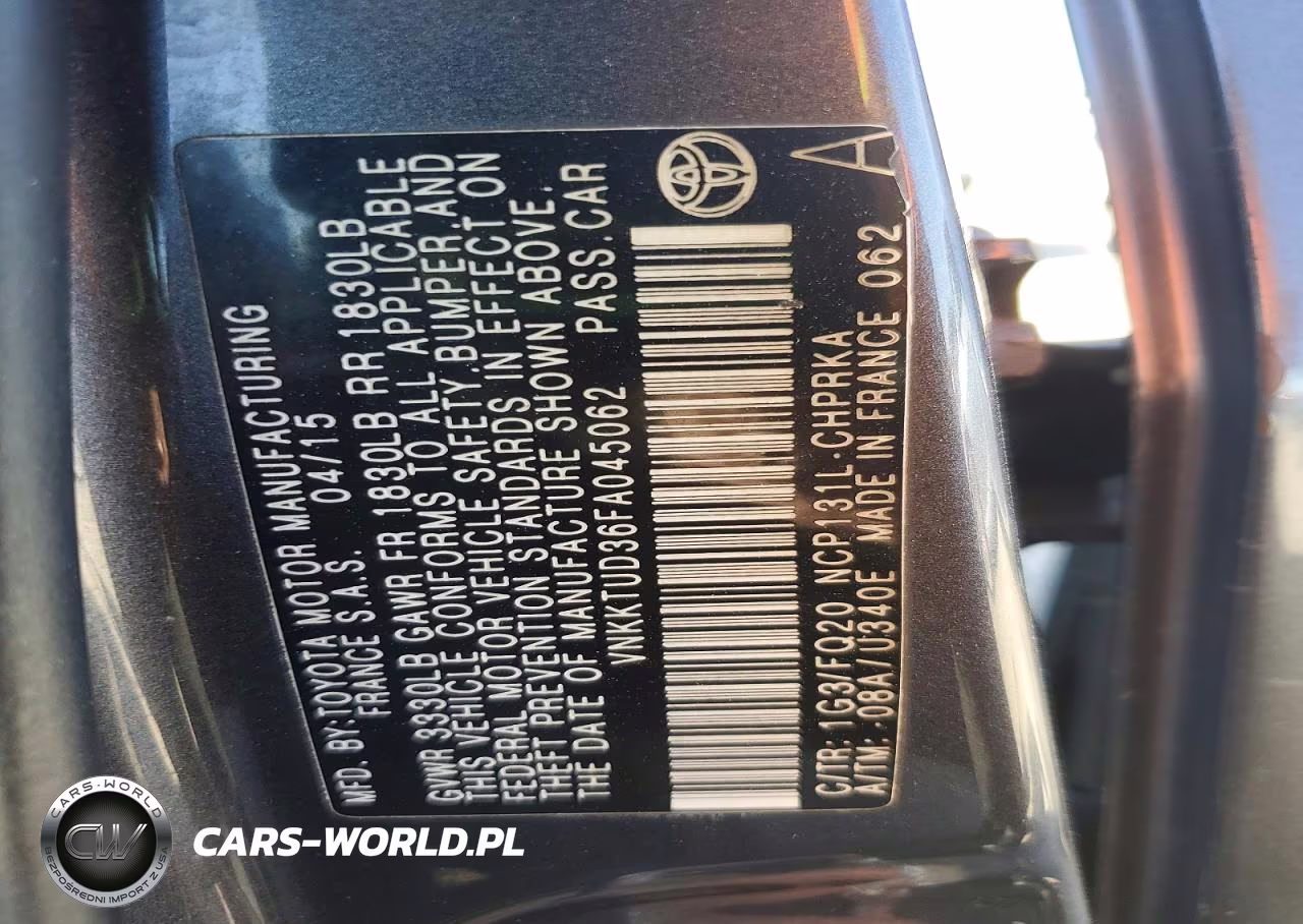 2015 Toyota Yaris 5-Door L VIN:VNKKTUD36FA045062 - 12