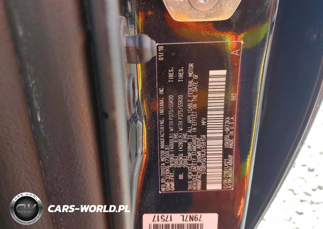 2018 Toyota Sequoia Platinum VIN:5TDDY5G1XJS159158 - 14