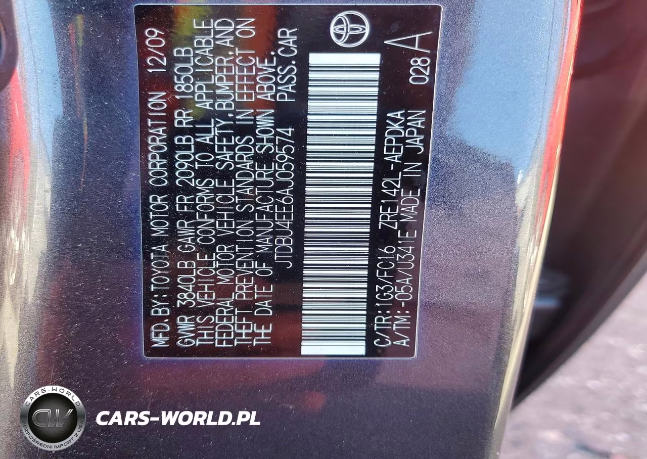 2010 Toyota Corolla Le VIN:JTDBU4EE6AJ059574 - 12