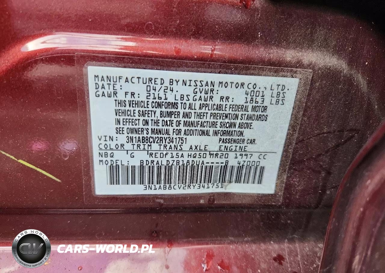 2024 Nissan Sentra Sv VIN:3N1AB8CV2RY341751 - 12
